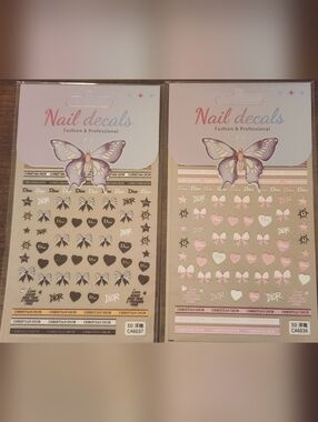 NEW, SET OF 2 NAIL DECALS